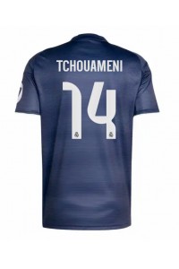 Real Madrid Aurelien Tchouameni #14 Jalkapallovaatteet Vieraspaita 2025-26 Lyhythihainen